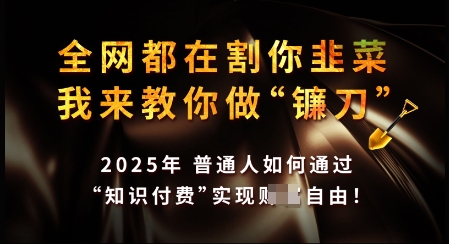 知识付费如何做到月入过W+，2025我来教你做“镰刀”【揭秘】 - 创享网-创享网