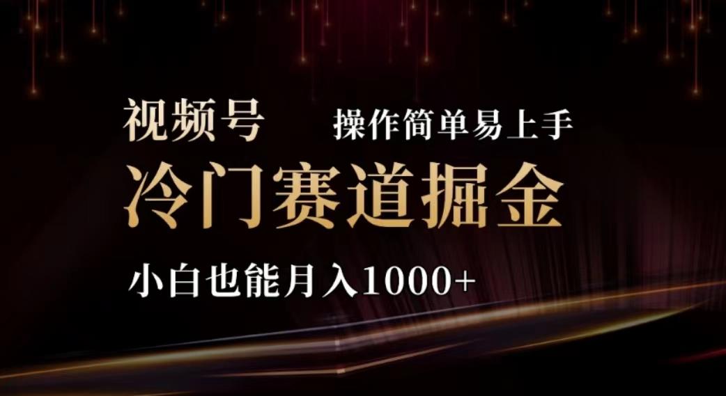 2024视频号冷门赛道掘金，操作简单轻松上手，小白也能月入1000+ - 创享网-创享网