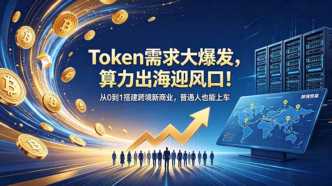 Token需求大爆发，算力出海迎风口！从0到1搭建跨境新商业，普通人也能上车-创享网
