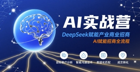 AI实战营：DeepSeek赋能产业商业招商，AI赋能招商全流程 - 创享网-创享网