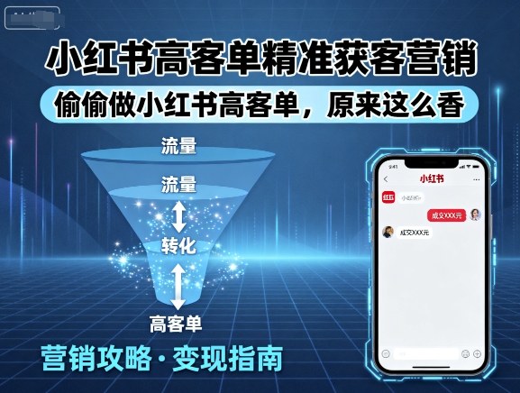 小红书高客单精准获客营销，偷偷做小红书高客单，原来这么香 - 创享网-创享网