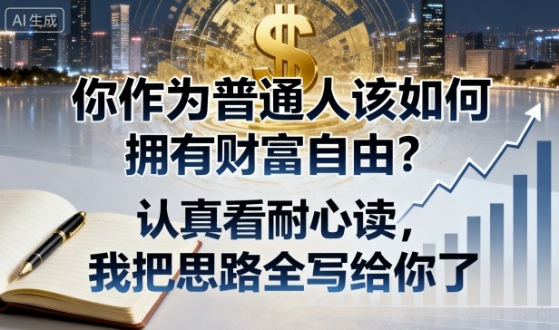 付费文章:你作为普通人该如何拥有财富自由?认真看耐心读,我把思路全写给你了-创享网