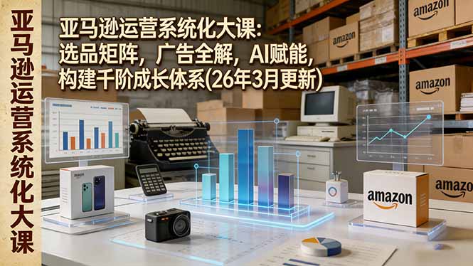 亚马逊运营系统化大课：选品矩阵，广告全解，AI赋能，构建千阶成长体系(26年3月更新-创享网