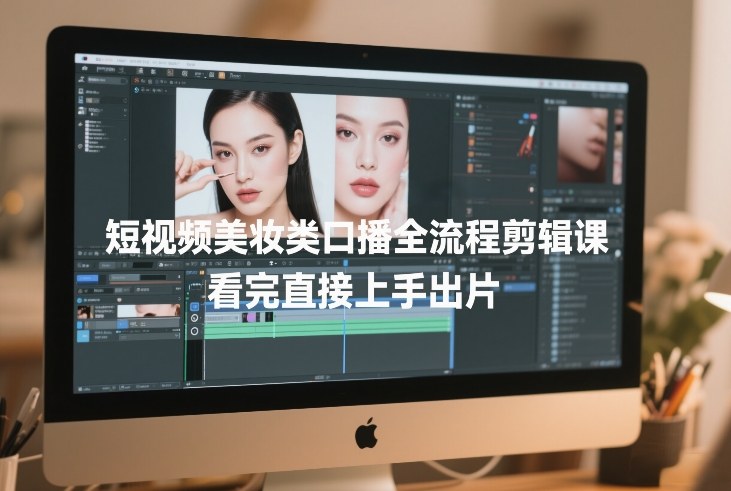 短视频美妆类口播全流程剪辑课，看完直接上手出片 - 创享网-创享网