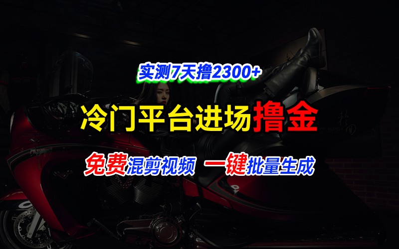 全新冷门平台vivo视频，快速免费进场搞米，通过混剪视频一键批量生成，实测7天撸2300+ - 创享网-创享网