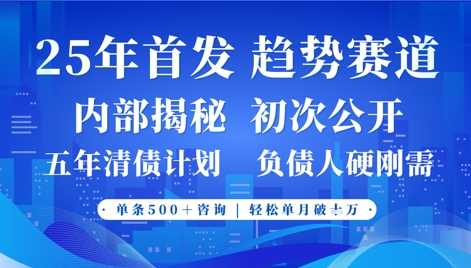 2025年首次公开，真正的事业型赛道，客咨不断，单月轻松破W - 创享网-创享网