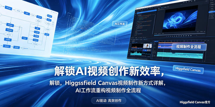 解锁AI视频创作新效率，Higgsfield Canvas视频制作新方式详解，AI工作流重构视频制作全流程 - 创享网-创享网