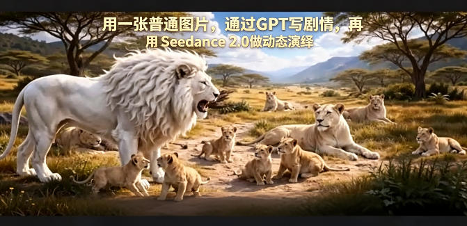 用一张普通图片，通过GPT写剧情，再用Seedance 2.0做动态演绎，居然能生成迪士尼风格搞笑动画-创享网