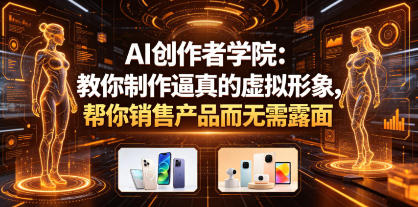 AI创作者学院：教你制作逼真的虚拟形象，帮你销售产品而无需露面【原创双语字幕】 - 创享网-创享网