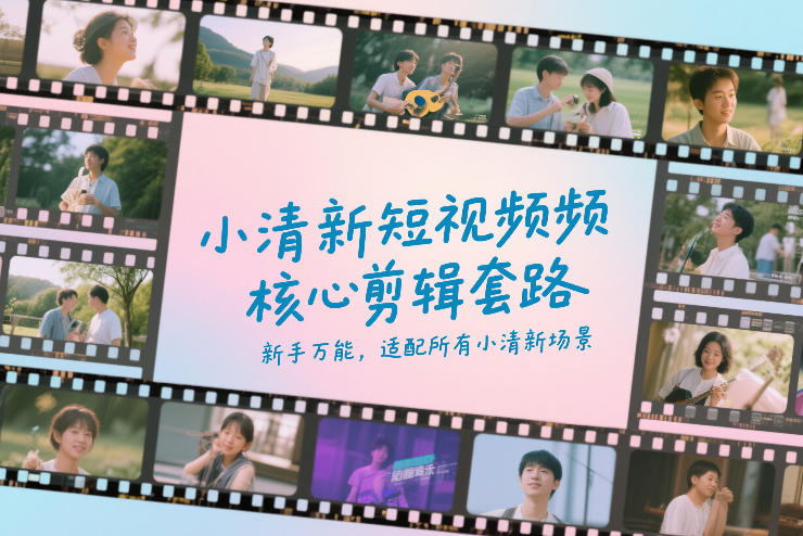 小清新短视频核心剪辑套路，新手万能，适配所有小清新场景-创享网