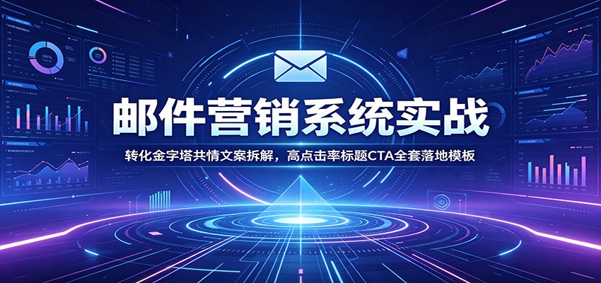 邮件营销系统实战：转化金字塔共情文案拆解，高点击率标题CTA全套落地模板 - 创享网-创享网