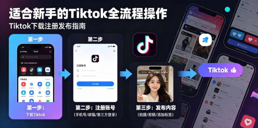 Tiktok下载注册发布，适合新手的Tiktok全流程操作-创享网