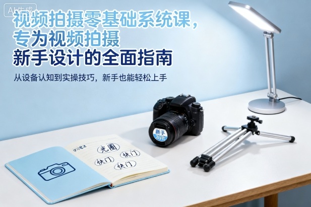视频拍摄零基础系统课,专为视频拍摄新手设计的全面指南-创享网