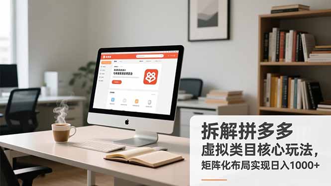 拆解拼多多虚拟类目核心玩法，矩阵化布局实现日入1000+ - 创享网-创享网