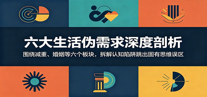 六大生活伪需求深度剖析：围绕减重、婚姻等六个板块，拆解认知陷阱跳出固有思维误区-创享网
