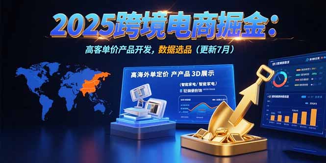 2025跨境电商掘金：蓝海市场定位，高客单价产品开发，数据选品(更新7月 - 创享网-创享网