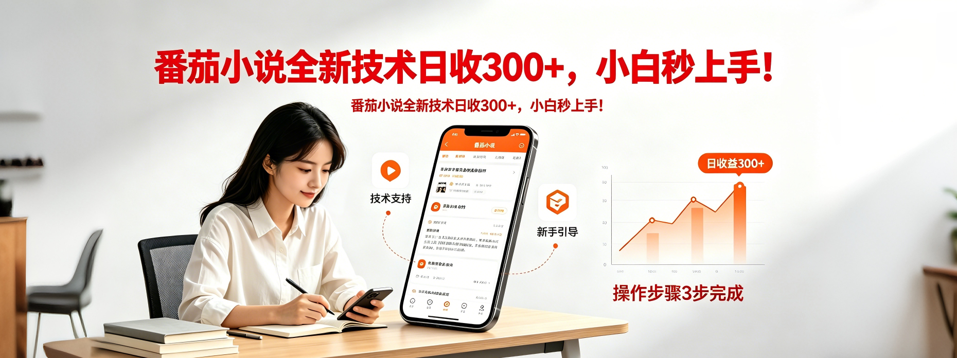 番茄小说全新技术全新玩法！无脑日收300+-创享网