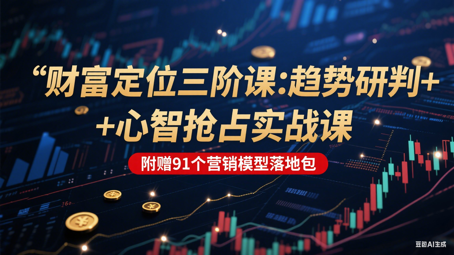 财富定位三阶：趋势研判 + 心智抢占实战课，附赠91个营销模型落地包 - 创享网-创享网