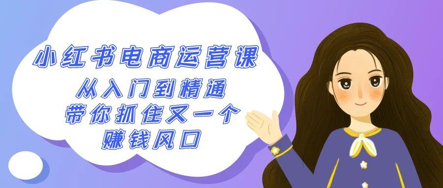 2024小红书-电商运营课，从入门到精通，带你抓住又一个赚钱风口(50节课) - 创享网-创享网
