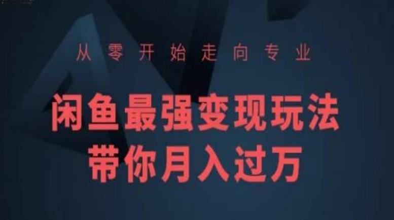 从零开始走向专业，闲鱼最强变现玩法带你月入过万 - 创享网-创享网