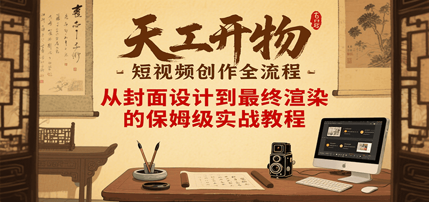图片[1]-天工开物短视频创作全流程，从封面设计到最终渲染的保姆级实战教程 - 创享网-创享网