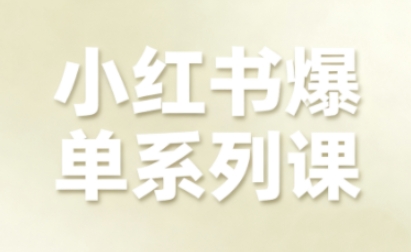 小红书爆单系列课，聚焦小红书电商全链路增长(更新)-创享网