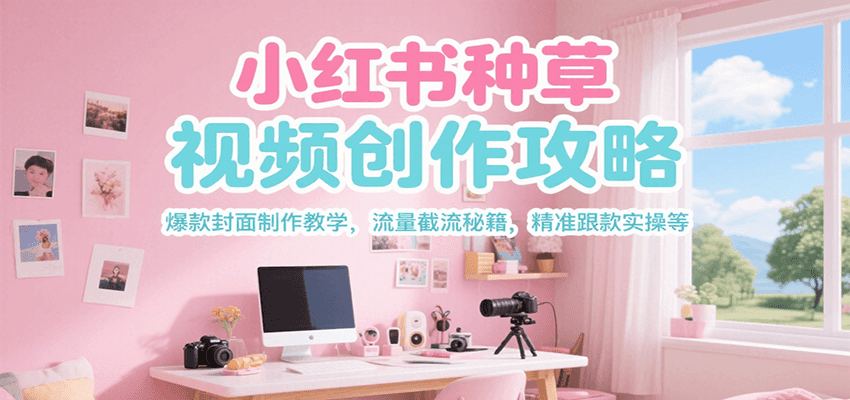 小红书种草视频创作攻略，爆款封面制作教学 ，流量截流秘籍 ，精准跟款实操等 - 创享网-创享网