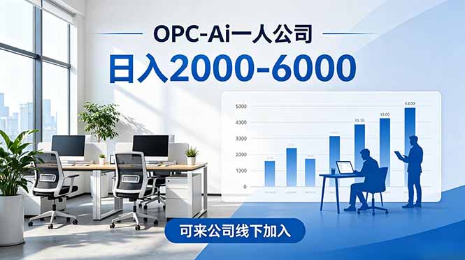 2026创业新风口—OPC一人公司模式震撼首发！日收益2000-6000+，项目绿色长久，安全稳健，合…-创享网