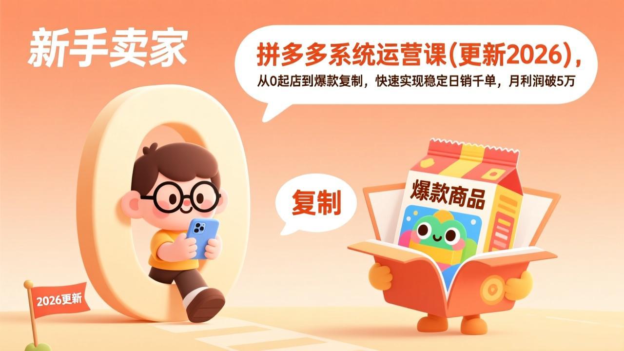 拼多多系统运营课(更新2026-创享网