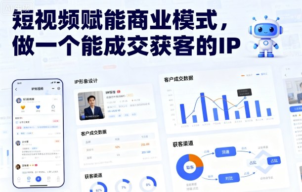 短视频赋能商业模式，做一个能成交获客的IP - 创享网-创享网