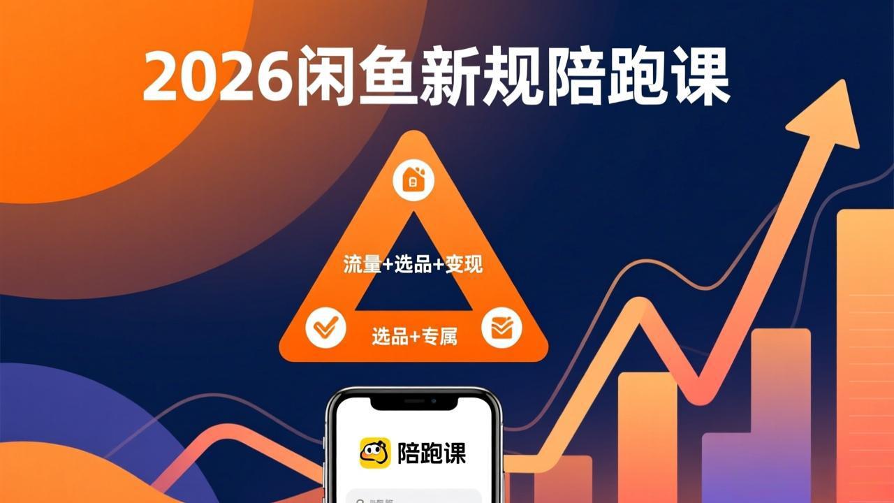 2026闲鱼高阶陪跑课全新上线,带你吃透新规玩转选品流量,从零搭建稳定变现盈利体系-创享网