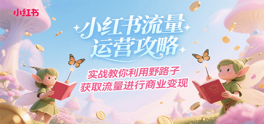 小红书流量运营攻略，实战教你利用野路子获取流量进行商业变现 - 创享网-创享网