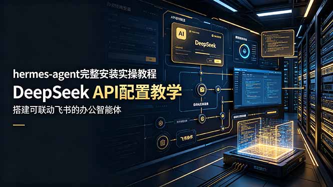 hermes-agent完整安装实操教程，DeepSeek API配置教学，搭建可联动飞书的办公智能体-创享网