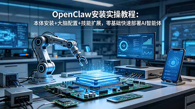 OpenClaw安装实操教程：本体安装+大脑配置+技能扩展，零基础快速部署AI智能体 - 创享网-创享网