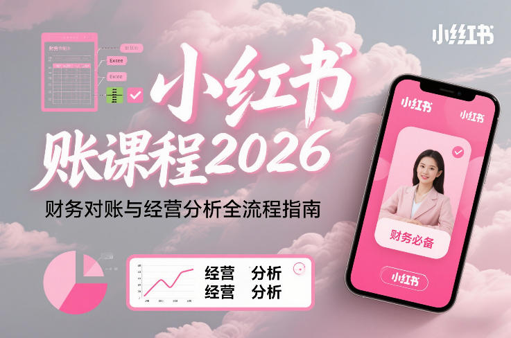 小红书对账课程2026，财务对账与经营分析全流程指南-创享网