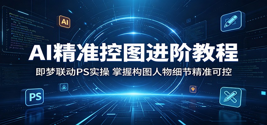AI精准控图进阶教程：即梦联动PS实操，掌握构图人物细节精准可控-创享网