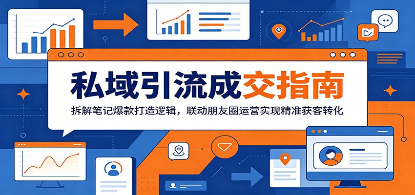 私域引流成交指南：拆解笔记爆款打造逻辑，联动朋友圈运营实现精准获客转化-创享网