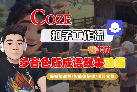 Coze扣子智能体工作流一键生成“多音色版成语故事“动画,全流程保姆级教学-创享网