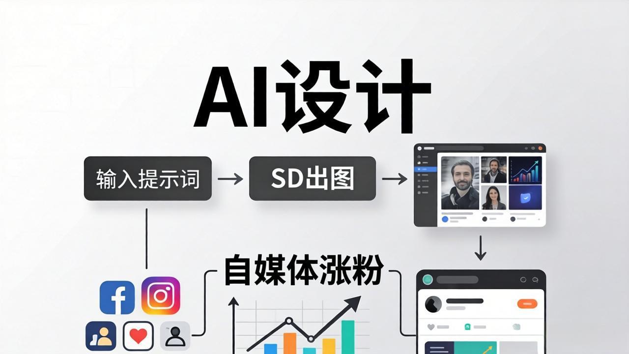 人人都是AI设计师：SD出图+自媒体涨粉一站教学，告别图文素材焦虑，AI设计让你轻松避开内卷-创享网