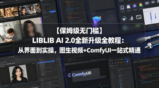 【保姆级无门槛】LIBLIB AI 2.0全新升级全教程：从界面到实操，图生视频+ComfyUI一站式精通-创享网