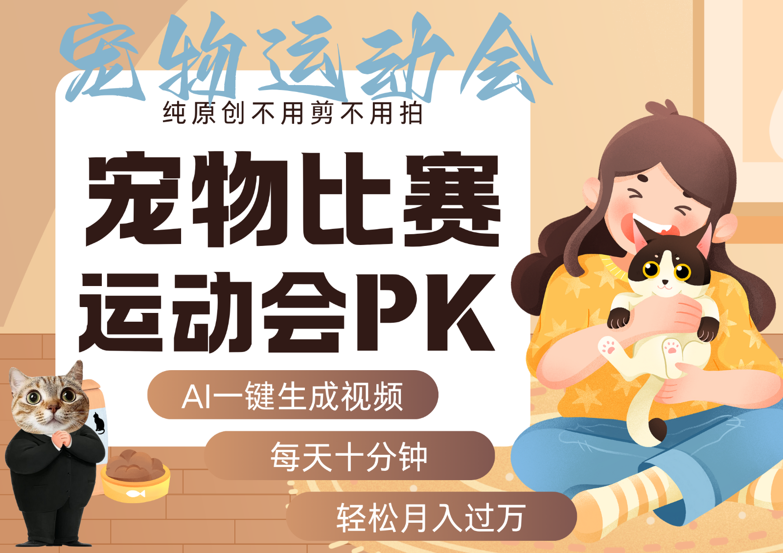 AI萌宠运动员跳水 射击 篮球 足球比赛 每天十分钟 附详细提示词文案库 代替做… - 创享网-创享网