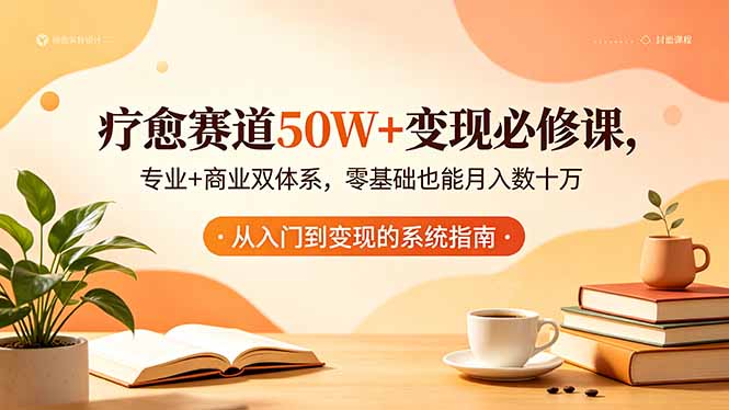 疗愈赛道50W+变现必修课，专业+商业双体系，零基础也能月入数十万-创享网