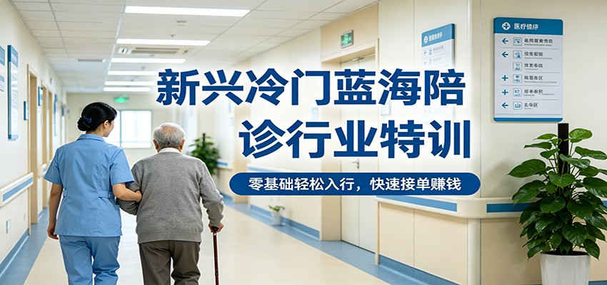 新兴冷门蓝海陪诊行业特训，零基础轻松入行，快速接单赚钱-创享网