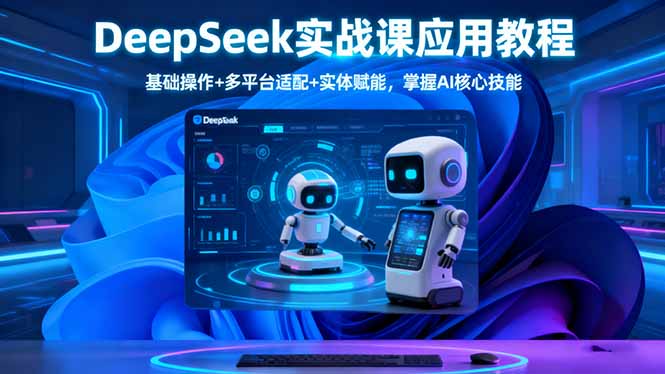 DeepSeek实战课应用教程、基础操作+多平台适配+实体赋能,掌握AI核心技能-创享网