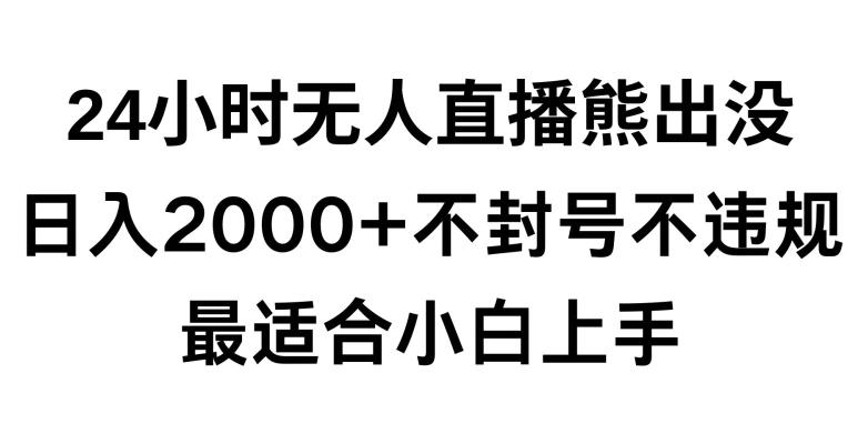 快手24小时无人直播熊出没，不封直播间，不违规，日入2000+，最适合小白上手，保姆式教学【揭秘】 - 创享网-创享网