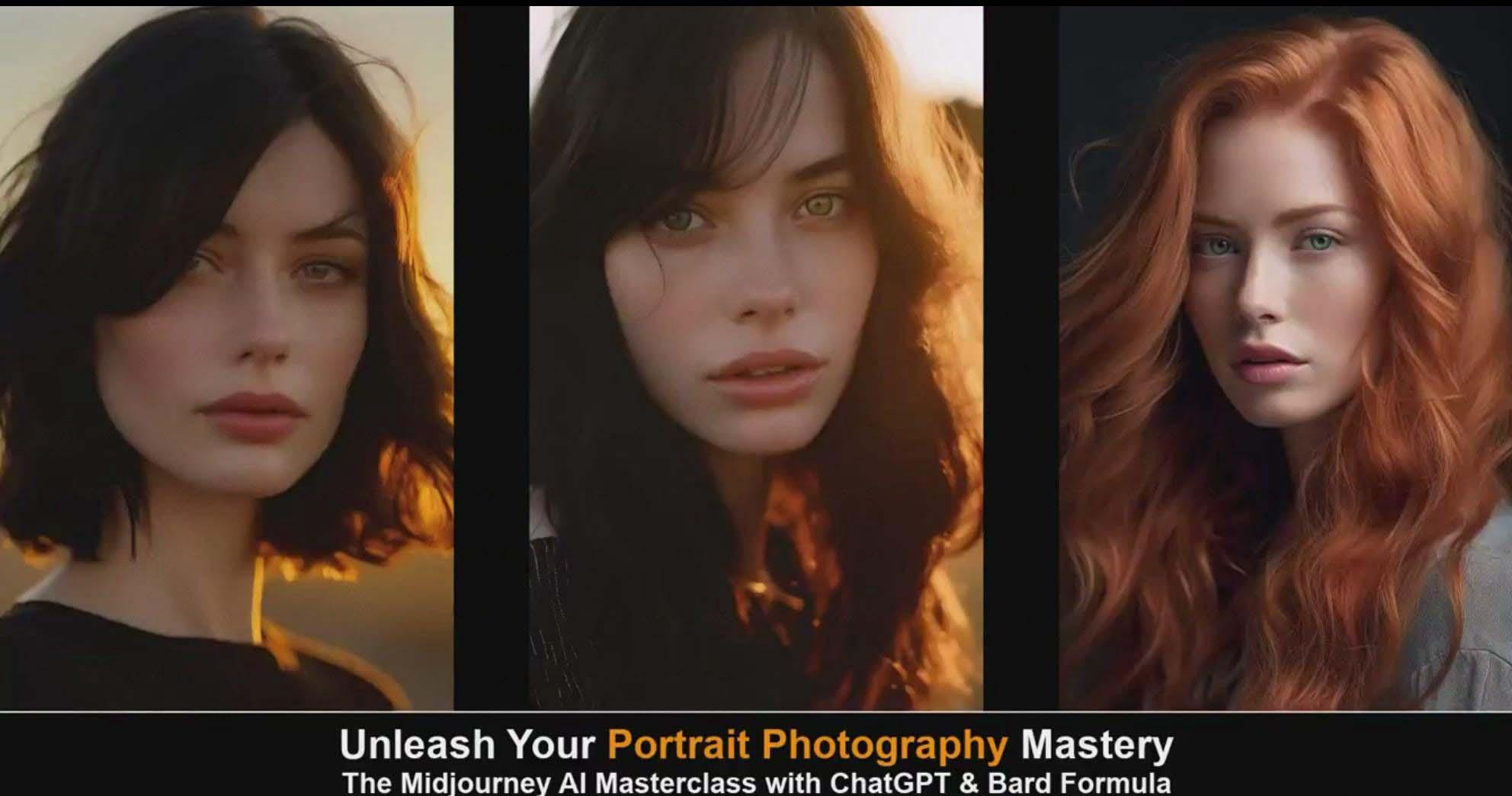 图片[3]-(9312期)Midjourney v5 ChatGPT 和 Bard AI人工智能人像摄影大师班-15节-中英字幕 - 创享网-创享网
