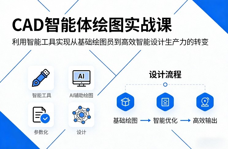 CAD智能体绘图实战课，利用智能工具，实现从基础绘图员到高效智能设计生产力的转变 - 创享网-创享网
