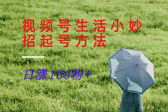 视频号生活小妙招分享赛道， 起号涨粉新方法，日涨100粉 - 创享网-创享网