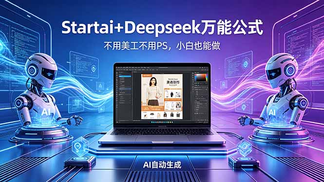 AI自动做电商详情页：Startai+Deepseek万能公式，不用美工不用PS，小白也能做-创享网